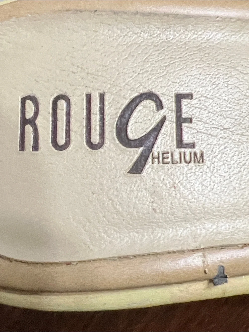 Vintage Rouge Helium Fedora-02 Cutout Platform Mule Heels Studded 8.5